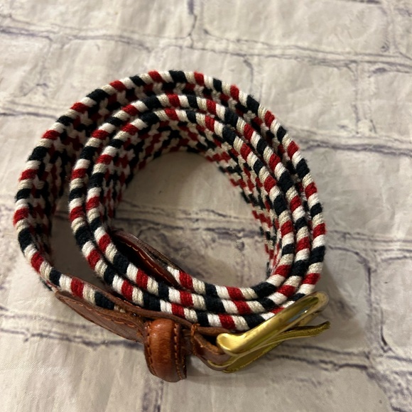 TALBOTS GENUINE LEATHER MADE IN TAWAIN WOMENS BELT MULTIPLE BRAIDED STRETCH S - Picture 2 of 8